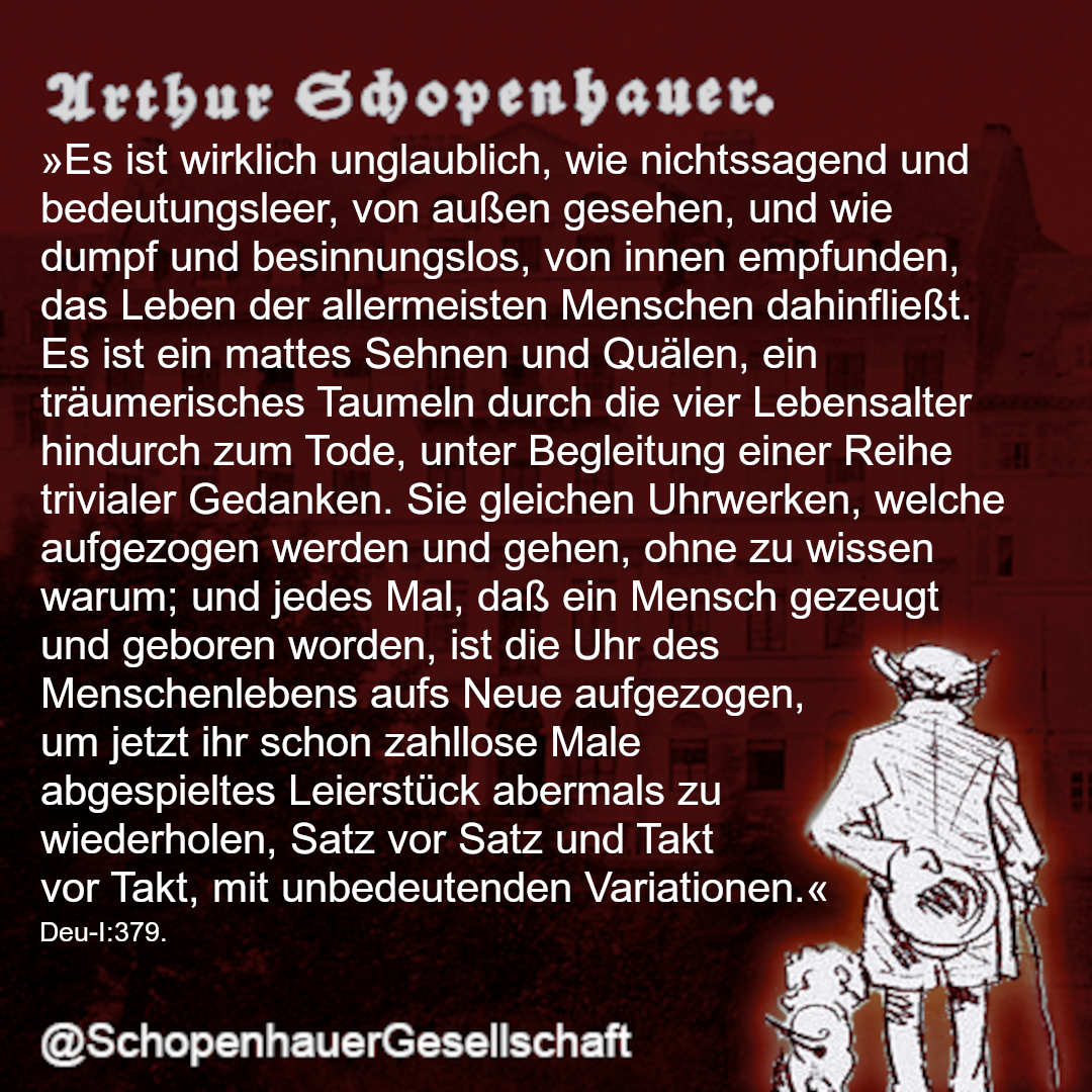 Arthur Schopenhauer Zitat